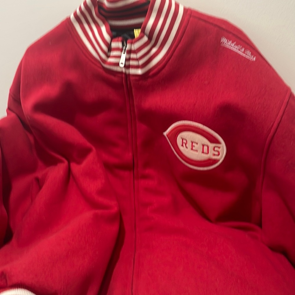 Vintage Reversible Wool Cincinnati Game Jacket. Cooperstown Collection.